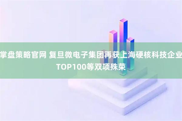 掌盘策略官网 复旦微电子集团再获上海硬核科技企业TOP100等双项殊荣