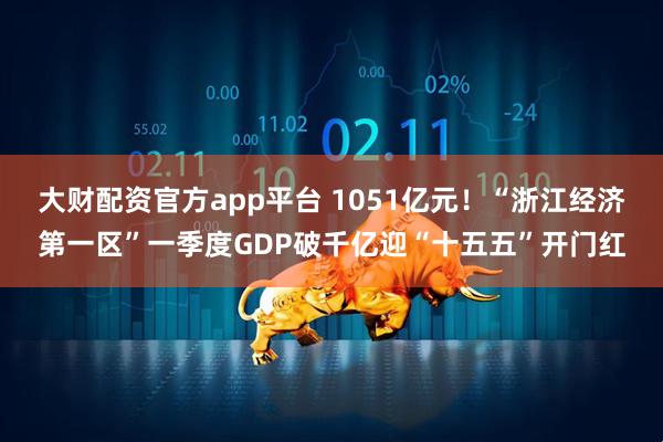大财配资官方app平台 1051亿元！“浙江经济第一区”一季度GDP破千亿迎“十五五”开门红